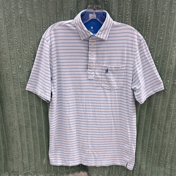 johnnie-O Other - Johnnie-O Blue / White Stripe Cotton Polo Size small